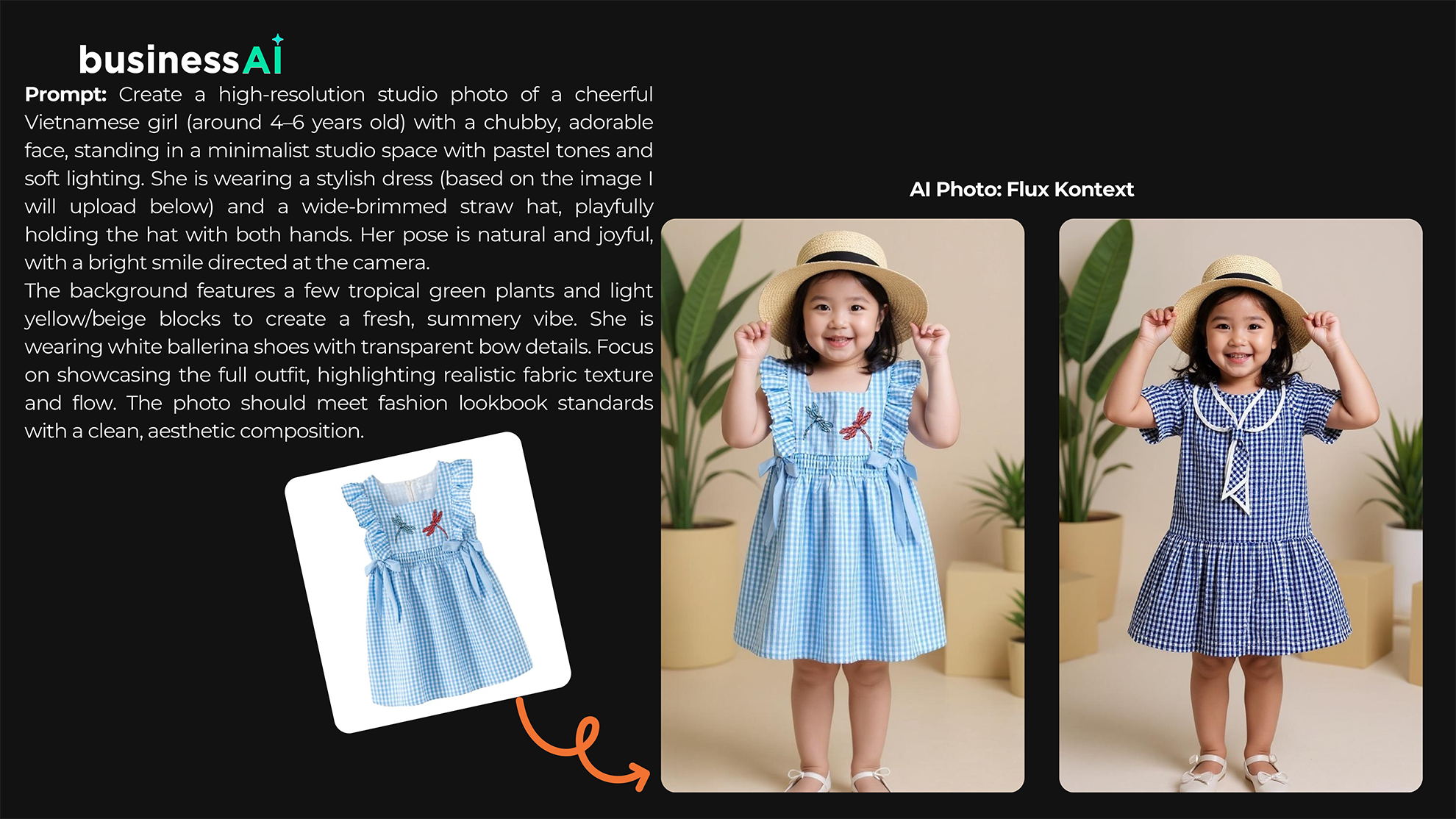 AI Photo Demo - Children Fashion